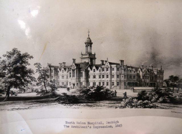 North Wales Hospital Denbigh the Architect's impression 1845